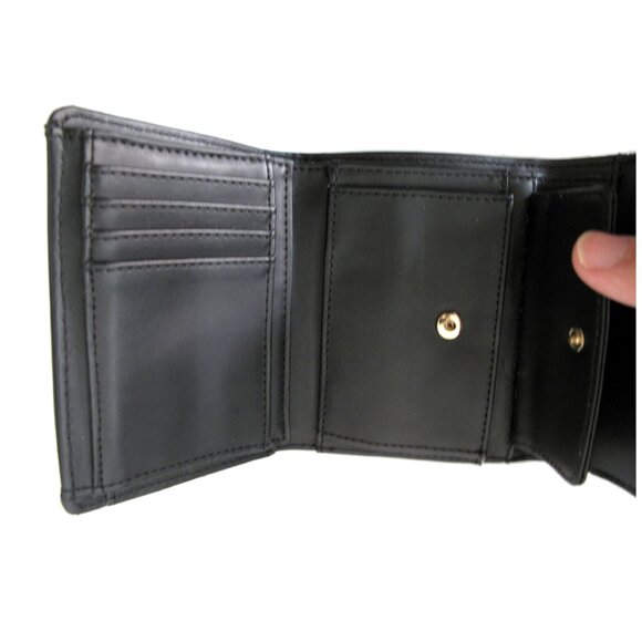 🆕 Wallet Guess Trifold Sabina black gold tones clutch multiple pouches 💖 - Picture 5 of 11